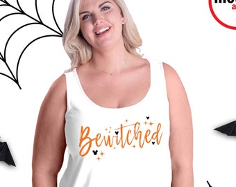 Disney Halloween Bewitched Mickey Plus Size Tank/Disney Bewitched Halloween Tank/Disney Plus Size Halloween Bewitched Mickey Tank/Mickey
