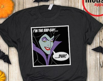 Disney Maleficent Bad Guy DUH Unisex Tee, Maleficent Bad Guy Shirt, Disney Bad Guy Villain Shirt. Disney Evil Bad Guy Good Shirt, Maleficent