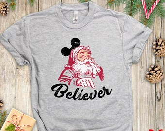 santa mickey shirt