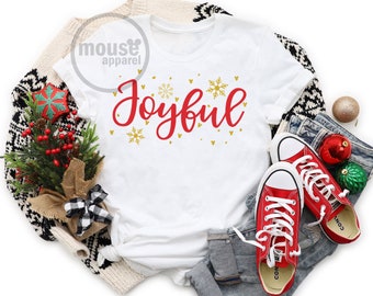 Joyful Hidden Mickey Disney Shirt/Disney Shirt/Joyful Hidden Mickey Unisex T-shirt/Disney Family Shirt/Disney Christmas Unisex and Kids