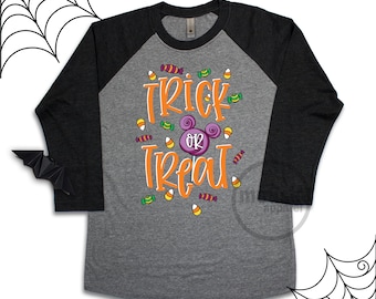 Mickey MNSSHP Trick or Treat Raglan Tee/Trick or Treat Disney Halloween Tee/Disney Halloween/Trick or Treat Baseball tee/MNSSHP tee/DIsney