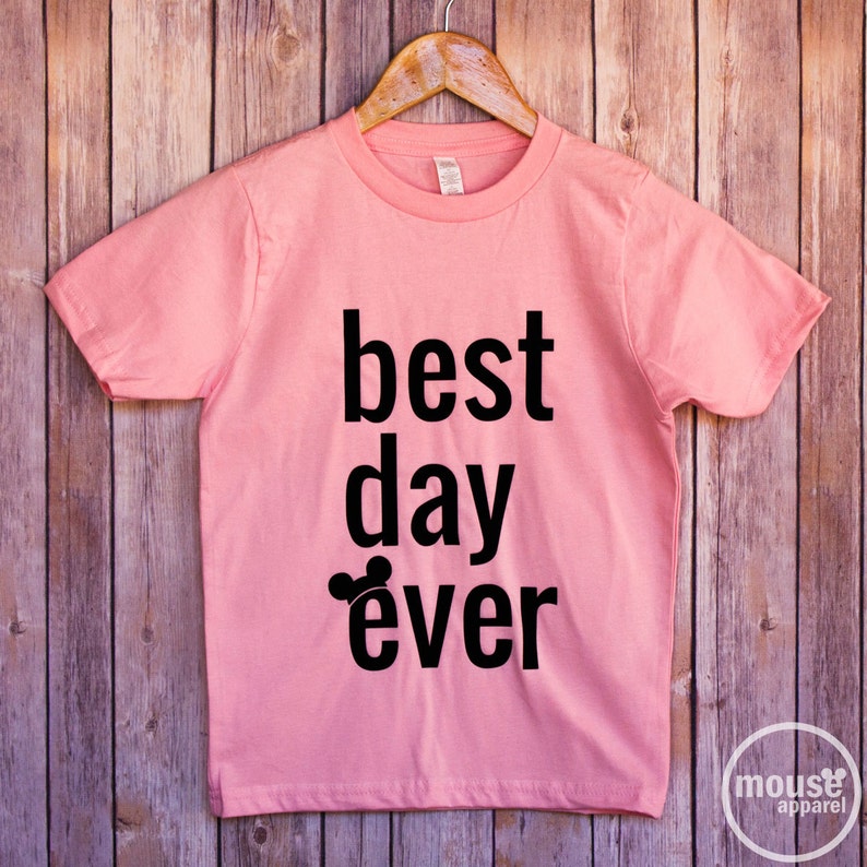 Best Day Ever Kids Shirt/Disney Shirt/Disney Kids Vacation Shirt Light Pink