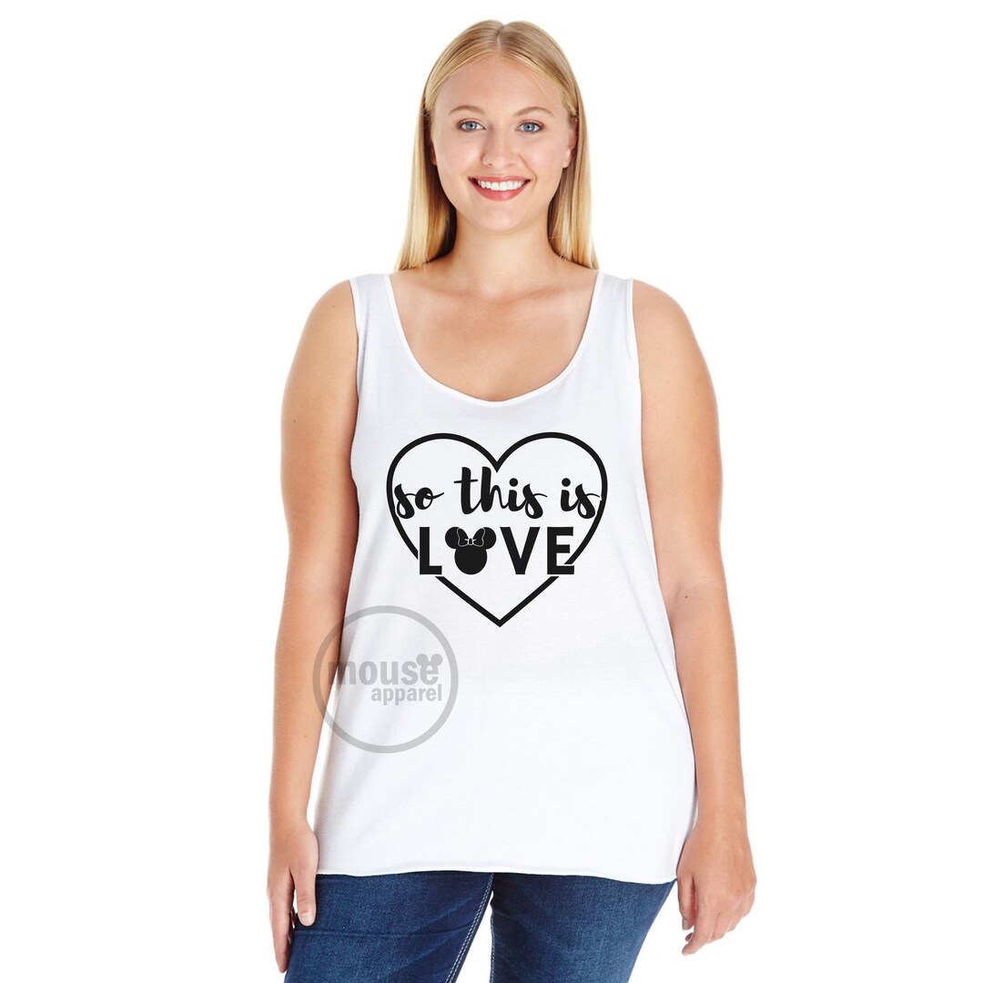 PLUS SIZE so This is Love Plus Size Tank/disney Tank/disney - Etsy