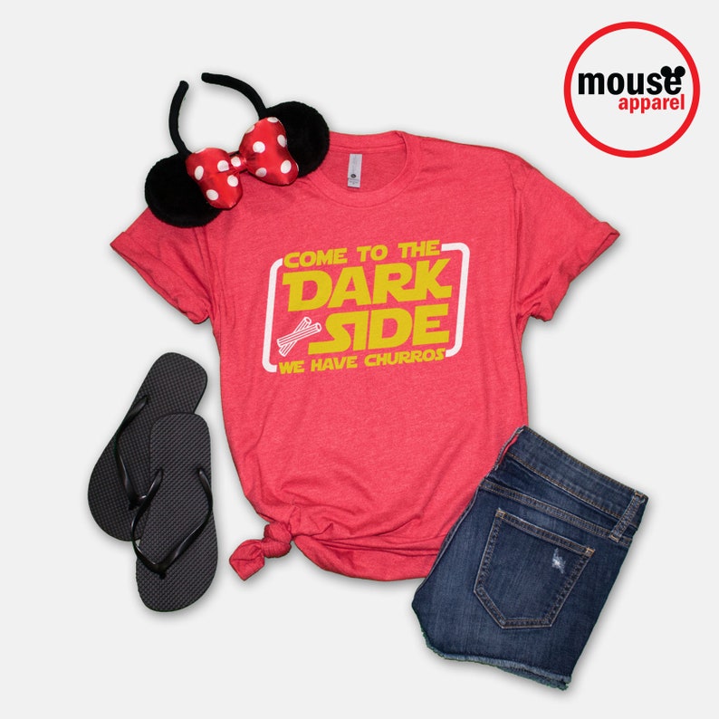 Come to the Dark Side We Have Churros Disney Shirt/Disney Star Wars Land Shirt/Disney Galaxy's Edge Churros Shirt/Disney image 6