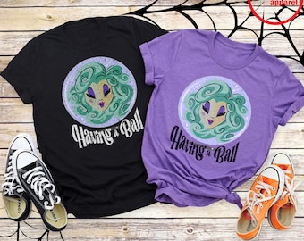 Having a Ball Madame Leota Disney Halloween Unisex Adults-Kids Tee-Disney Halloween Haunted Mansion Madam Leota Tee-Unisex Haunted Mansion