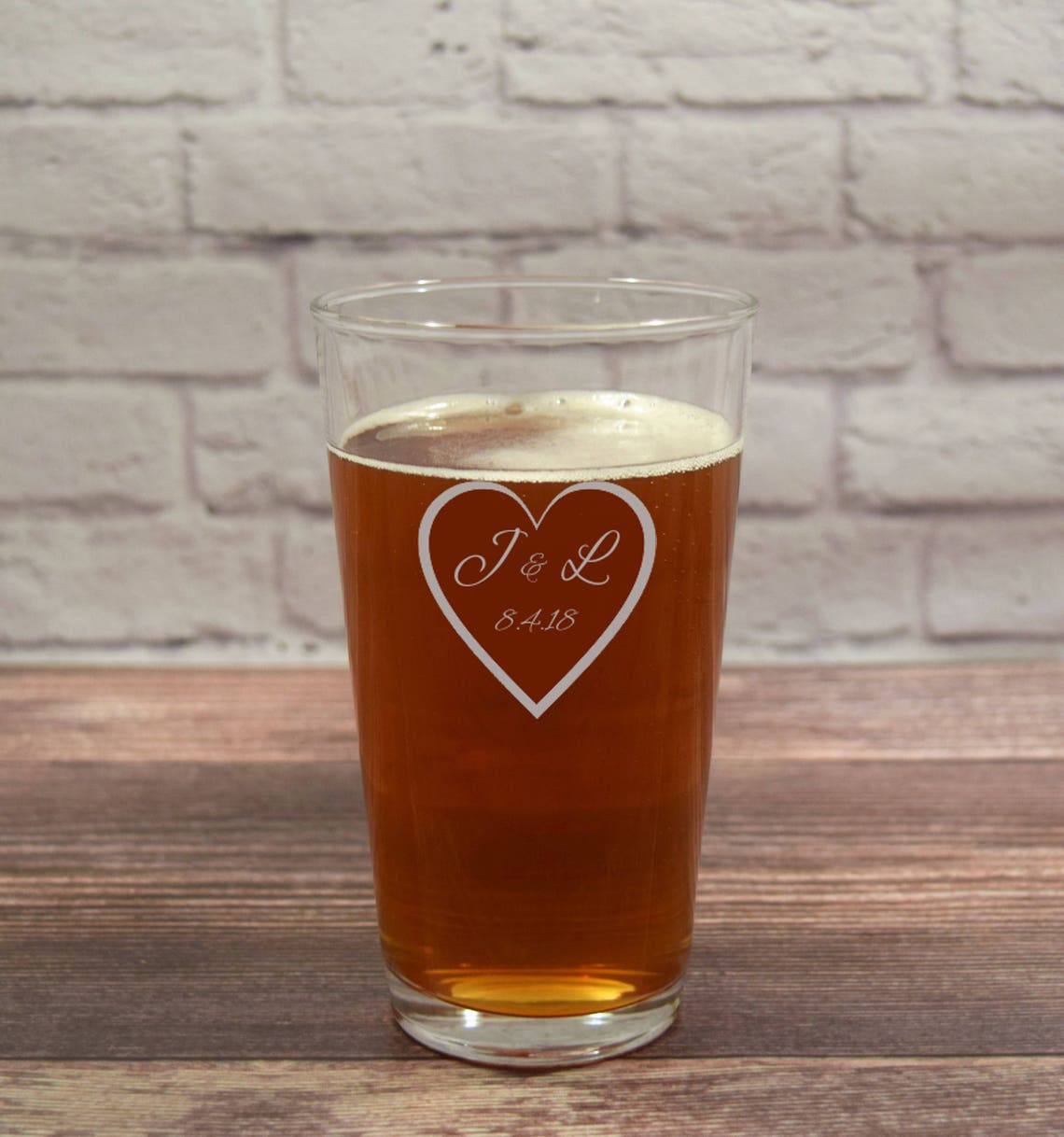 Wedding Beer Glasses Wedding Pint Glasses Wedding Beer Etsy