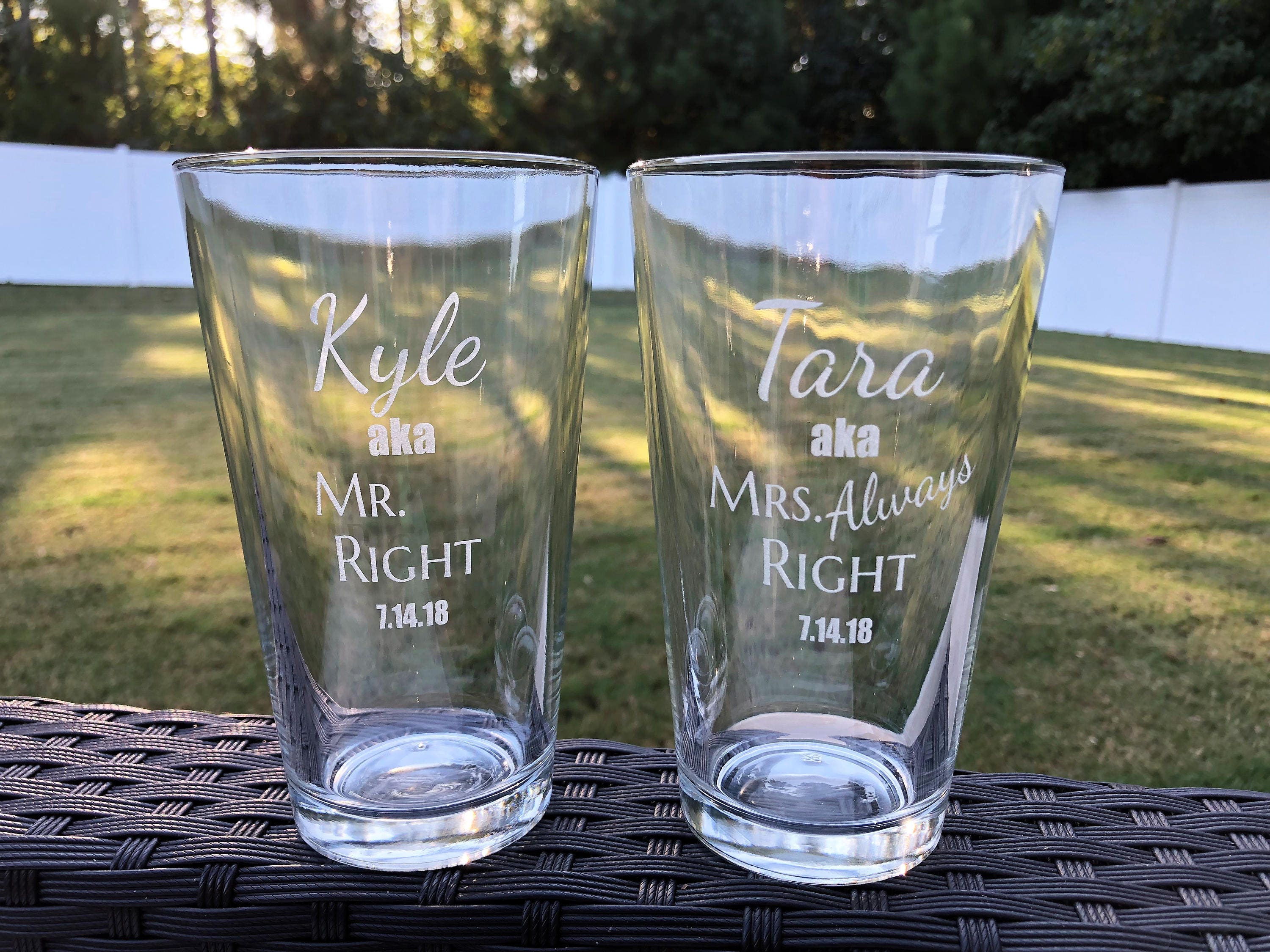 Couples Beer Gift Couples Beer Glasses Funny Couples Gift Etsy