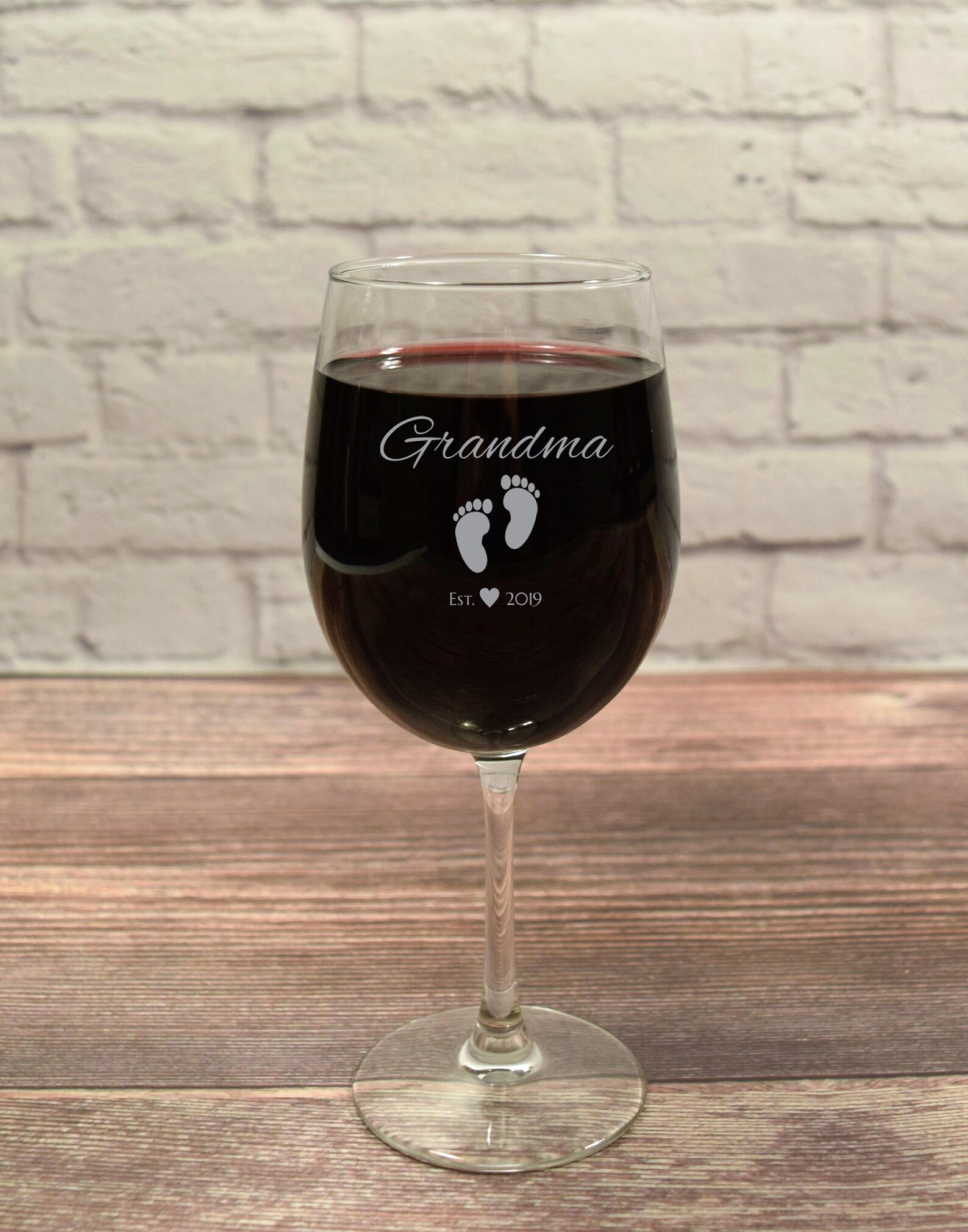 Grandma Wine Glass New Grandma Glass Grandma Wine Glasses Etsy