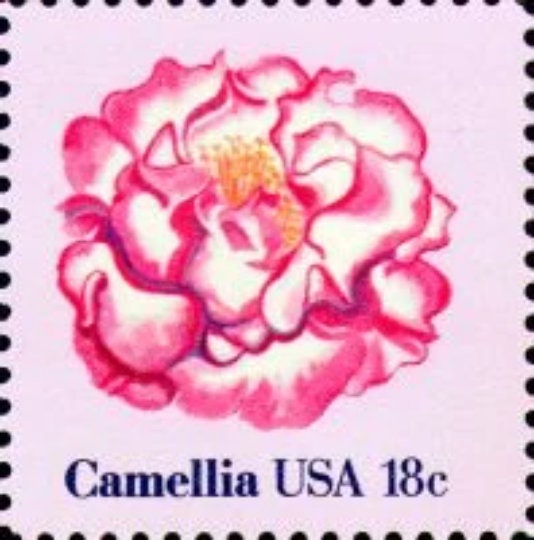 Pack of 20 Stamps. Vintage Unused 18 Cent Postage Stamps. Pink Posies