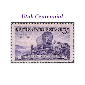Utah Unused Postage Stamps For Mailing Letters Usps // State Flags