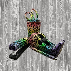 Lisa Frank inspired Desk set