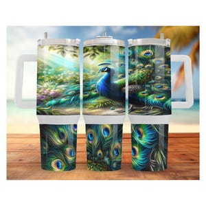 40 oz Peacock tumblers