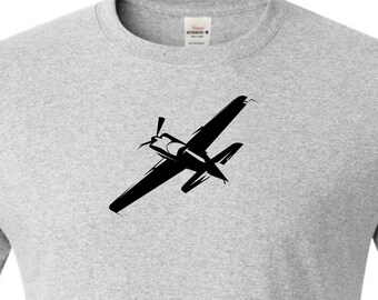 Red Bull racer airplane drawing printed on t shirt. Extra 300 aerobatic plane.