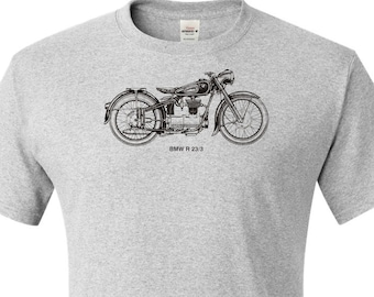 Vintage BMW R23 Motorcycle T-Shirt, Biker Gift