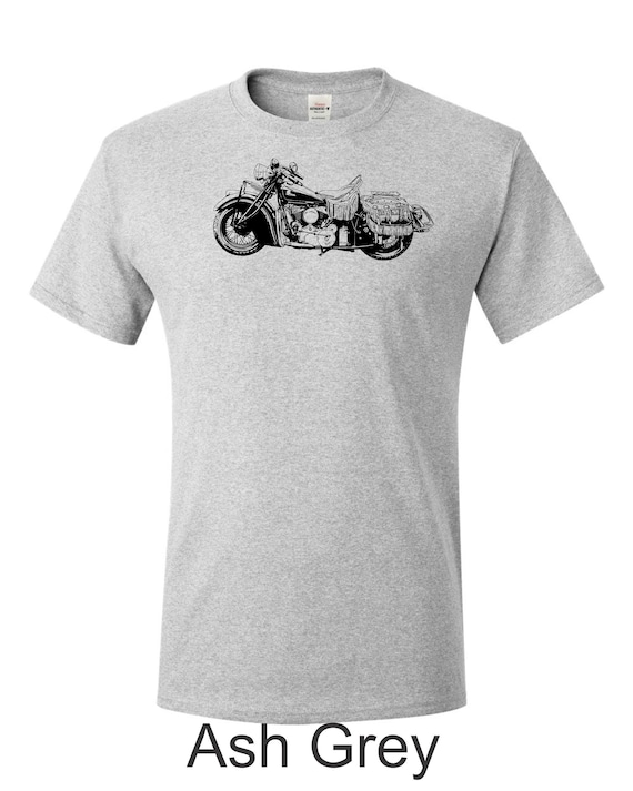 Vintage Indian Motorcycle T-shirt, 50s Biker Art - Etsy Israel