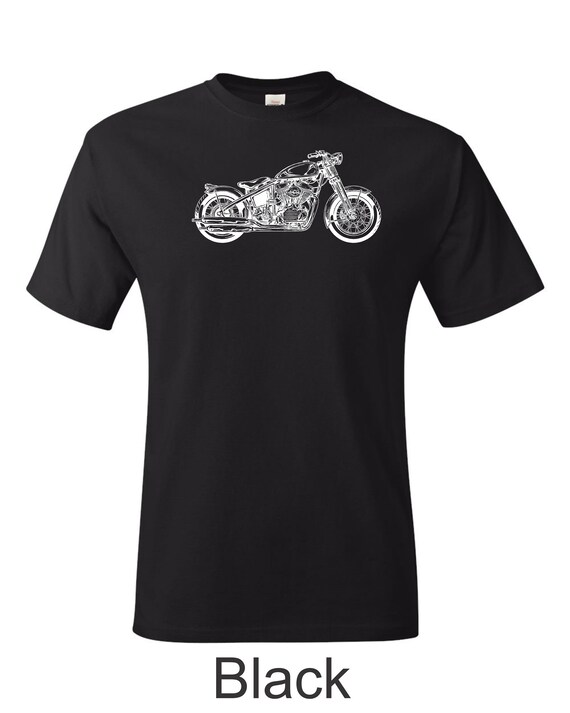 Harley Davidson Softail, Springer Forks, Printed on Men's T