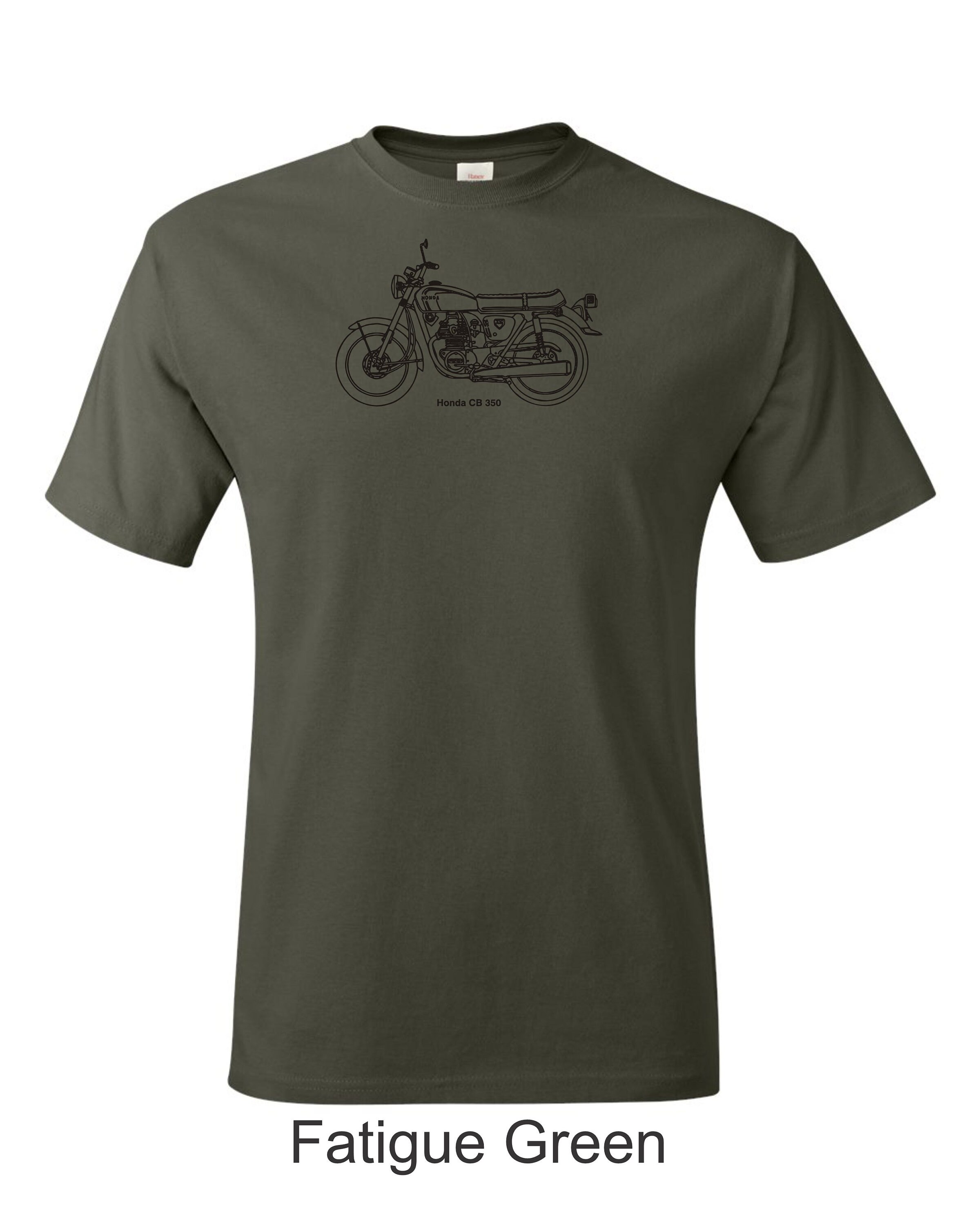 Tシャツ・カットソー HONDA MOTORCYCLE Vintage Cutoff Tshirt Green Blue Vintage 60s 70s Honda Motorcycle Shirt Light Blue USA Made
