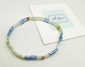 The Madison tila bead bracelet