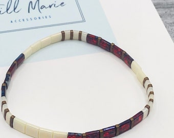 The Hazel tila bead bracelet