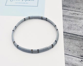 The Aspen tila bead bracelet