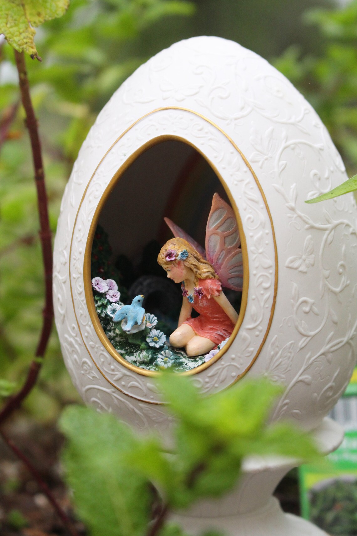 FAIRY Surprise Egg Enchanted Garden of Romance by The Franklin Etsy