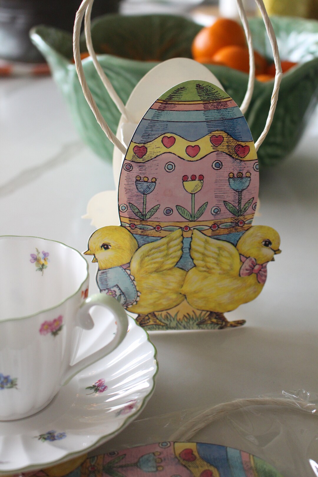 Vintage Easter Basket Sacks for Little Treats, Set of Four, Small