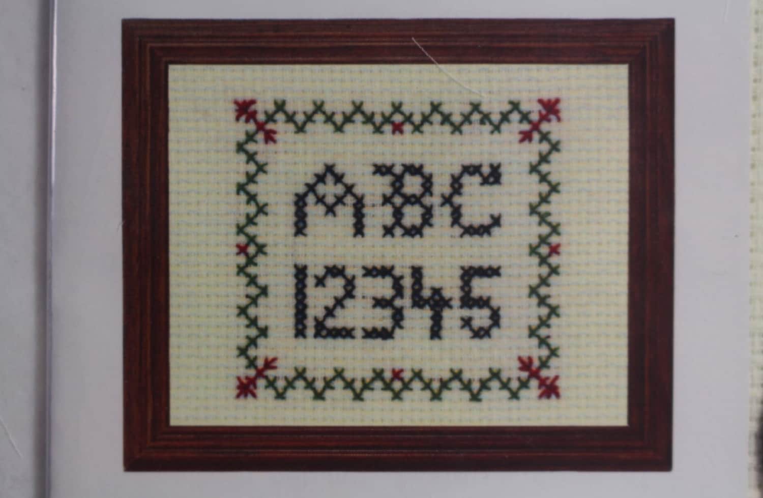Small Sampler Kit Cross Stitch Kit ABC 12345 and Border Etsy