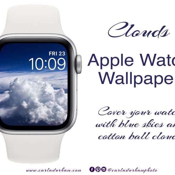 Clouds: Apple Watch Wallpaper | Instant Download, Digital Photograph, Color Design