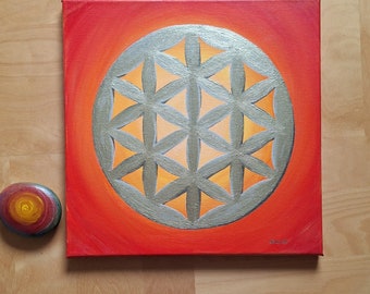 Flower of Life Mandala Original Watercolourpainting