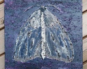 Moth original acrylic painting