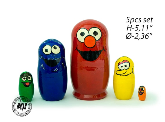 sesame street nesting dolls