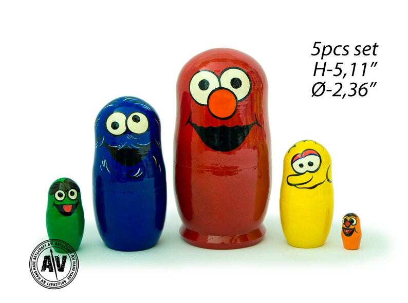sesame street nesting dolls
