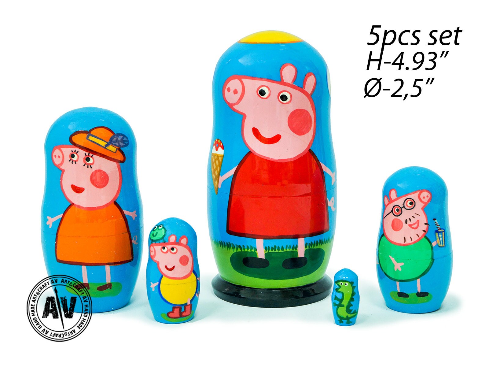 peppa pig nesting dolls
