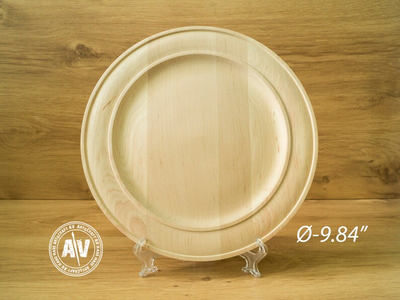 Unfinished wood Blank wooden plate DIY Wooden plate Unpainted Etsy
