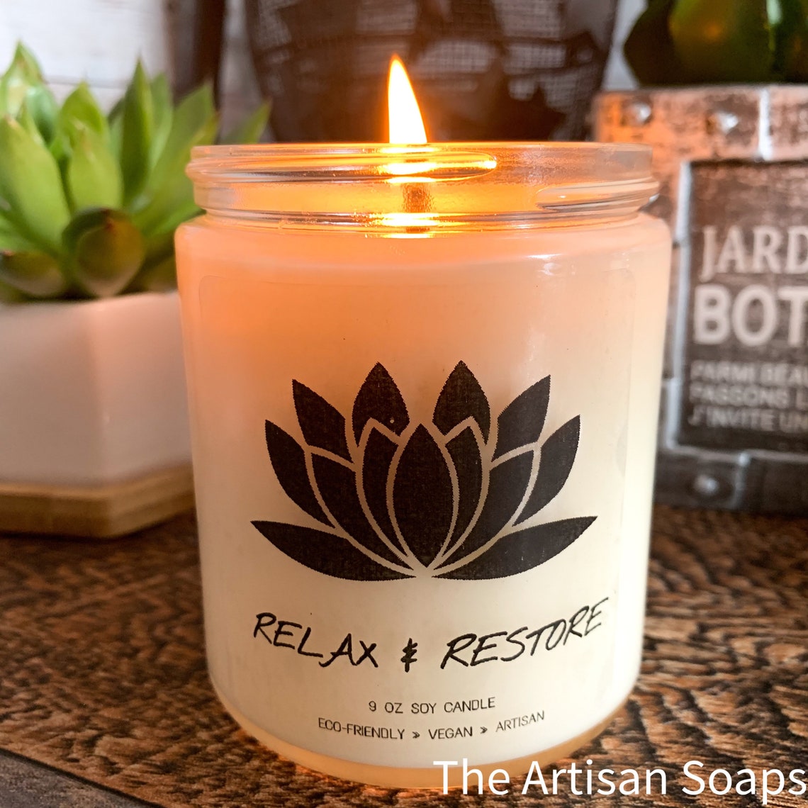 Relaxing Candle Meditation Candle Meditation Yoga Candle Etsy
