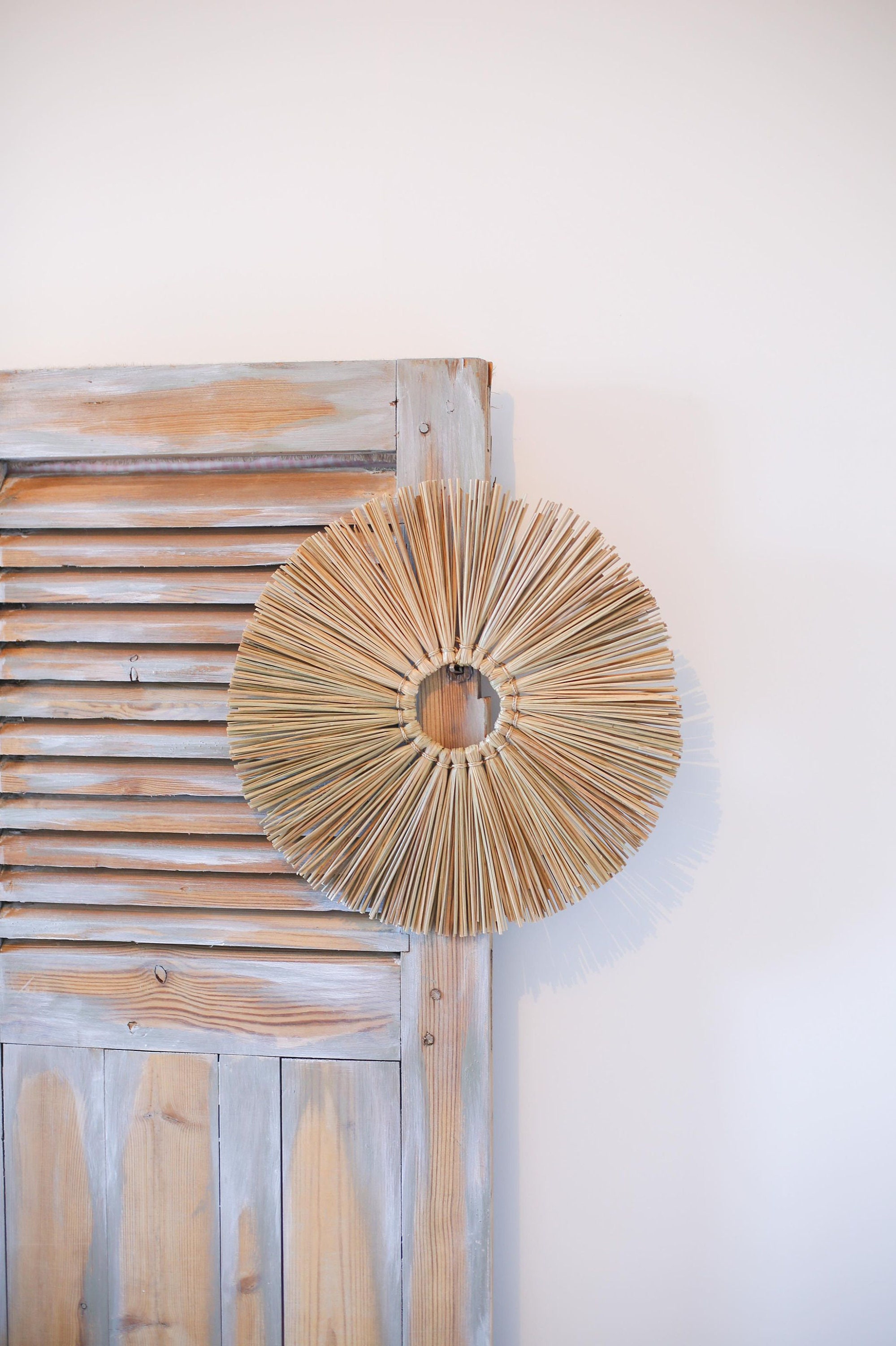 Rond de Paille Bali Décoration Murale en Cercle