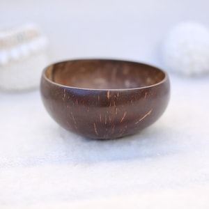 Handmade coconut bowl in bali