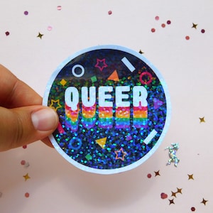 Queer Pride Holographic Sticker