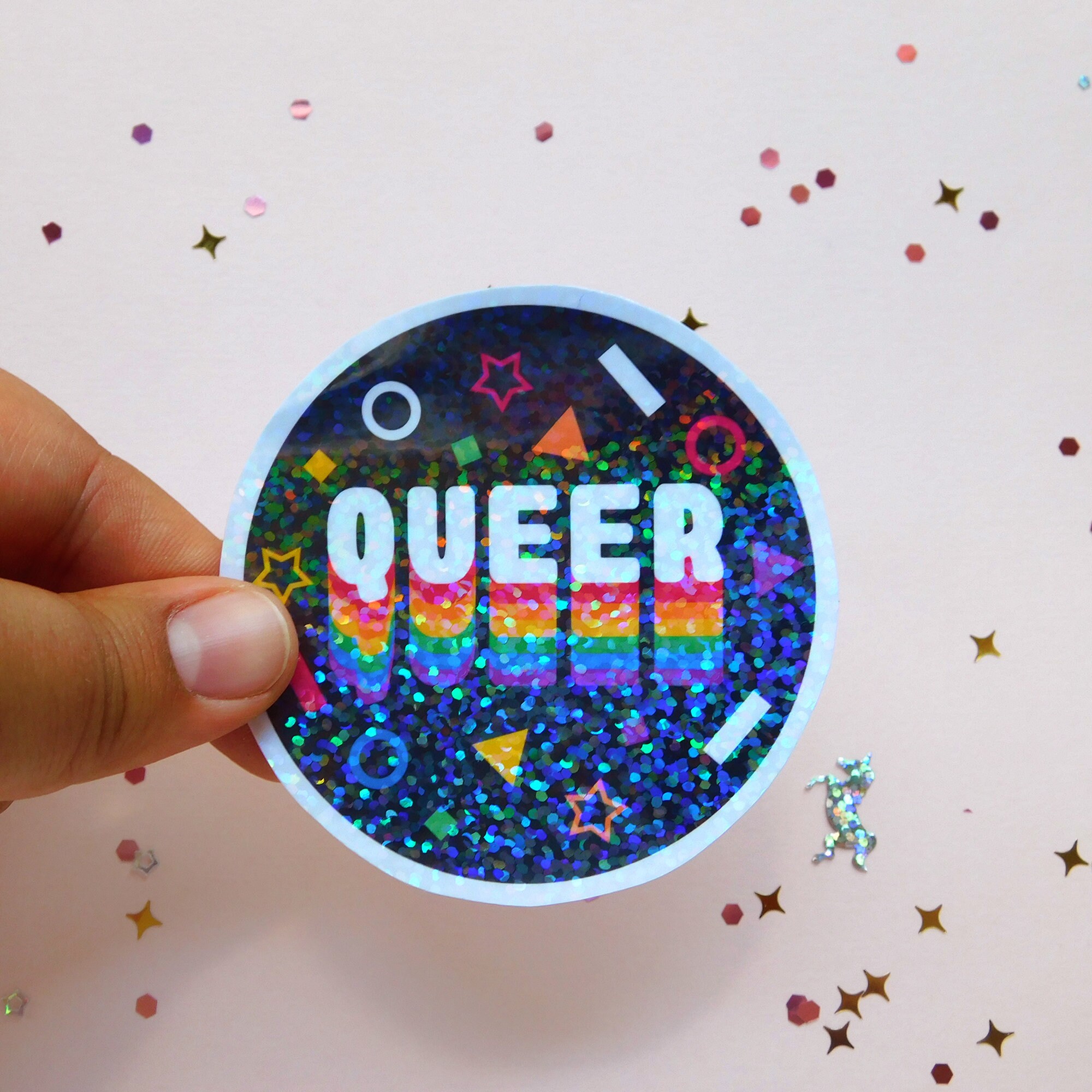Queer Pride Holographic Sticker