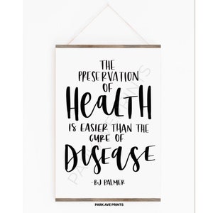 Preservation of Health Chiropractic Poster |