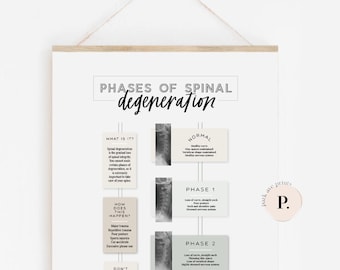 NEW! Spinal Degeneration Poster - Frame NOT included