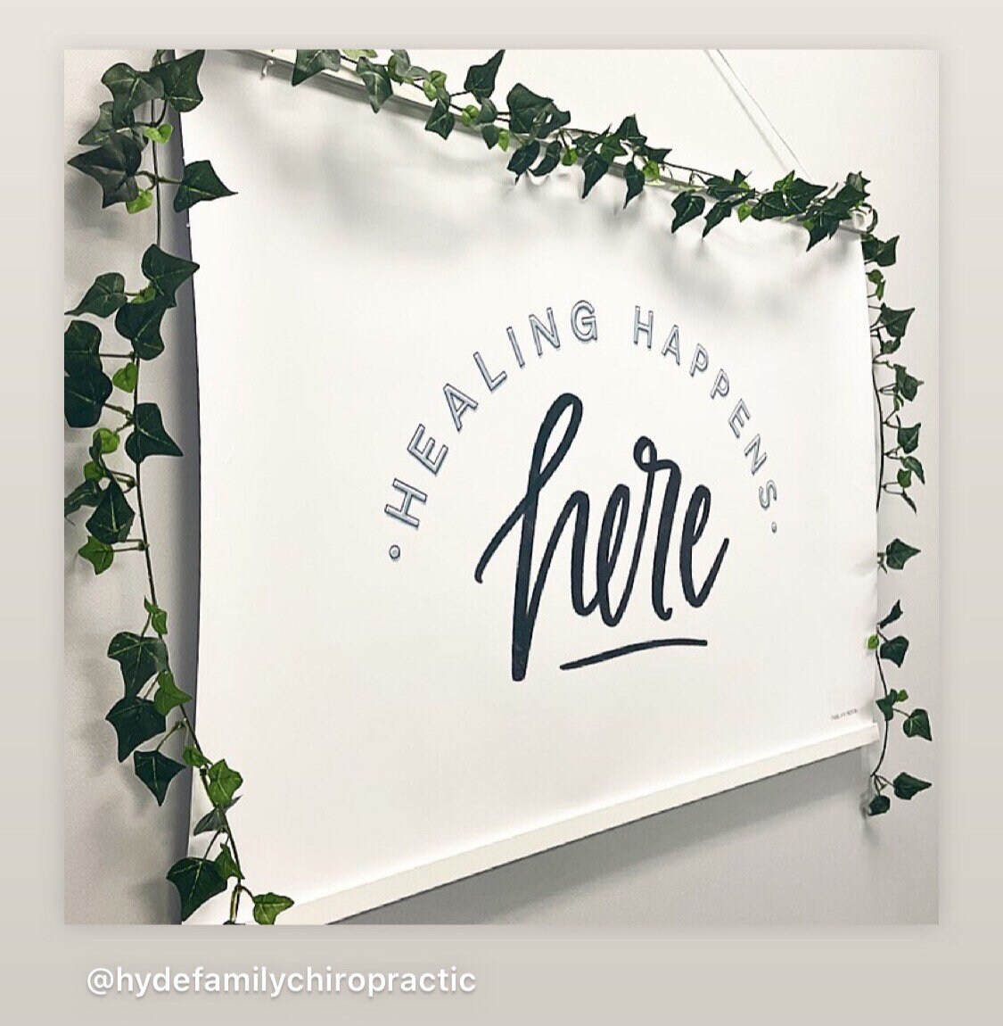 Healing Happens Here Typography PARK AVE PRINTS Etsy