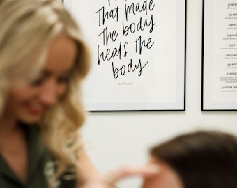 Power That Made The Body Heals The Body - BJ Palmer Chiropractic Quote