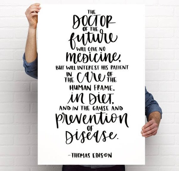 Thomas Edison Quote Medicine
