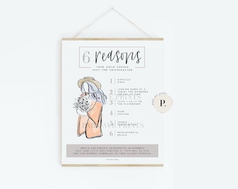 6 Reasons Pediatric Adjustment Chiropractic Poster