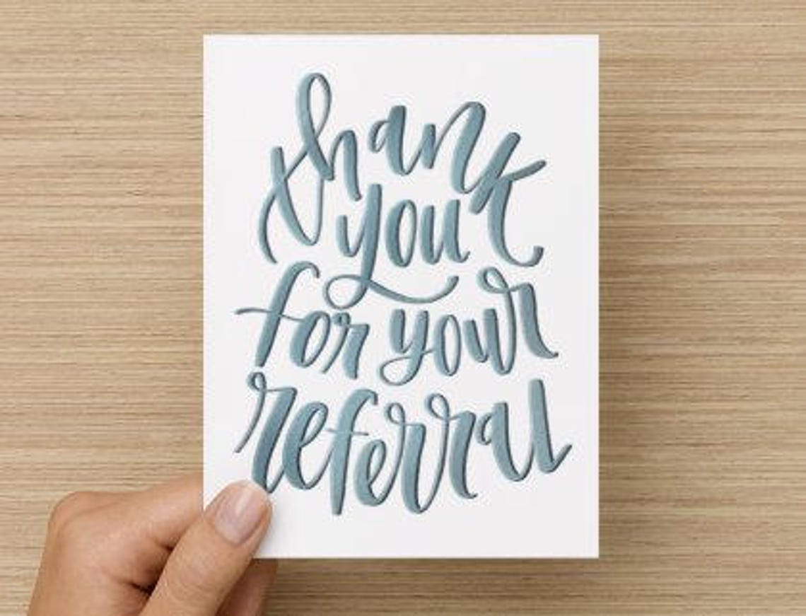 Chiropractic Cards Thank You Referral Cards Set of 10 Etsy