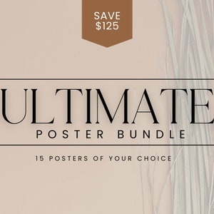 15 Poster Bundle - Select Any Poster Design