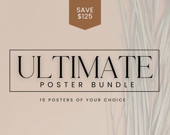 15 Poster Bundle - Select Any Poster Design
