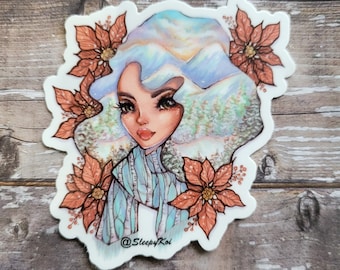 Winter - 3 Inch Weatherproof Vinyl Sticker