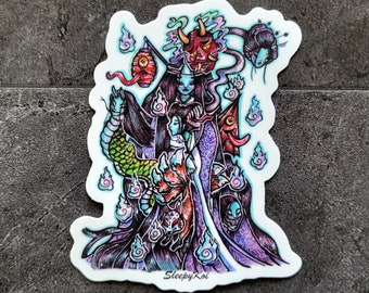 Yokai - 3 Inch Weatherproof Vinyl Sticker  / Decal from Drawlloween 2023 - Yokai prompt